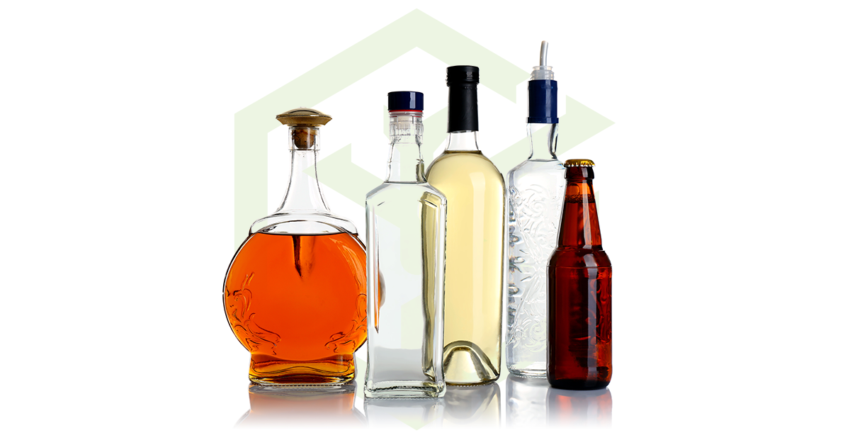 bottles of alcohol